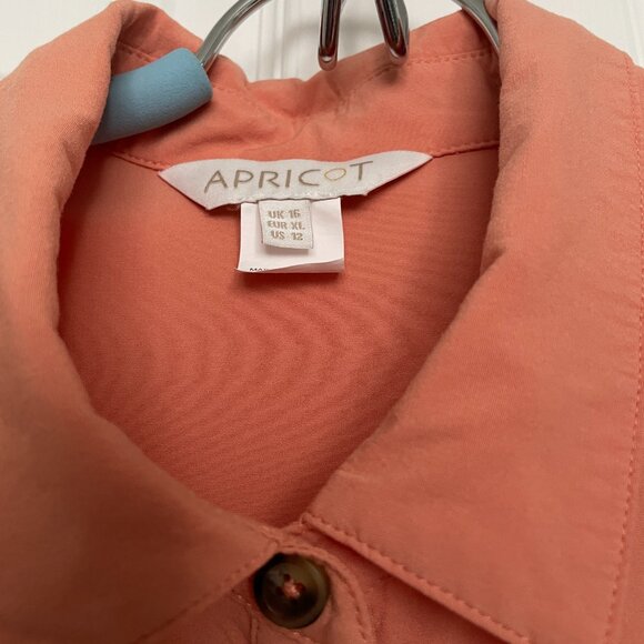 Apricot - Coral Sleeveless Utility Shirt Dress NWOT - Picture 6 of 7